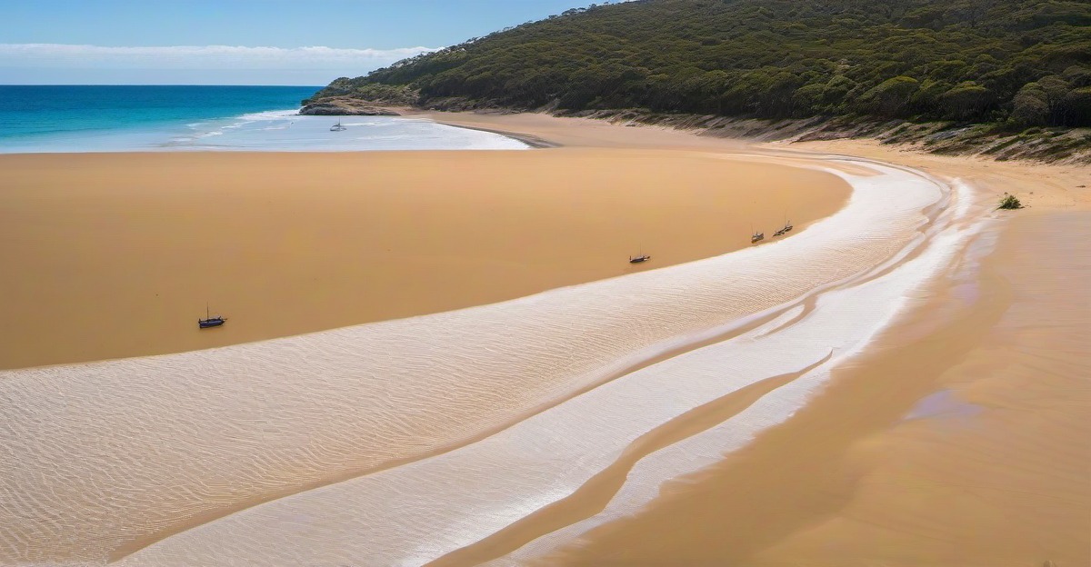 K'gari coastline accompanying this fishing and beach-access guide